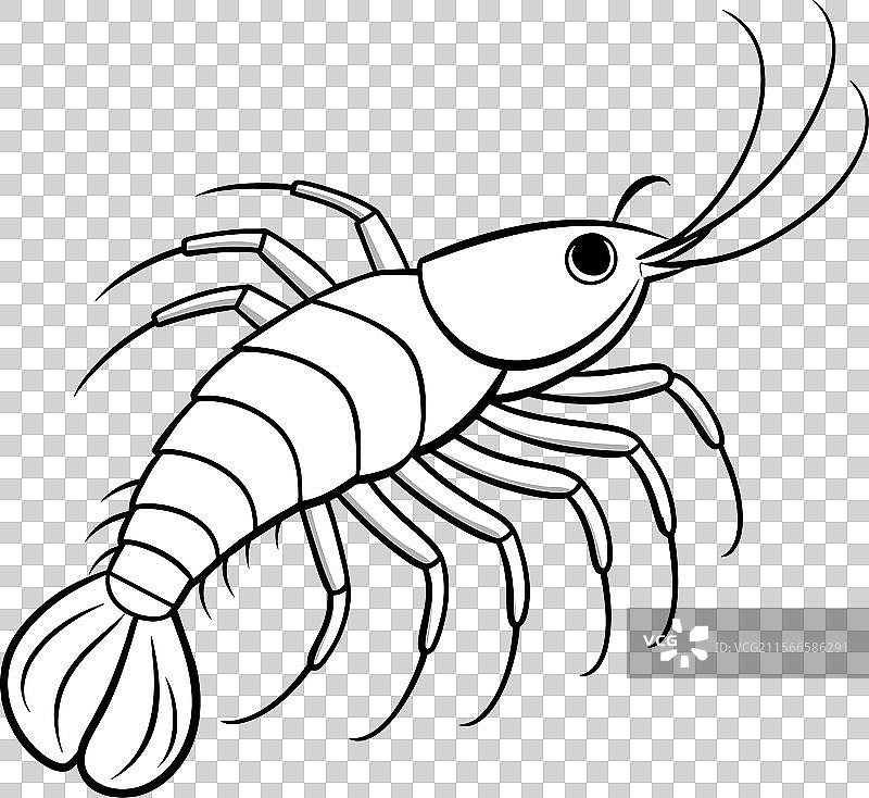 虾蛄图标图片素材