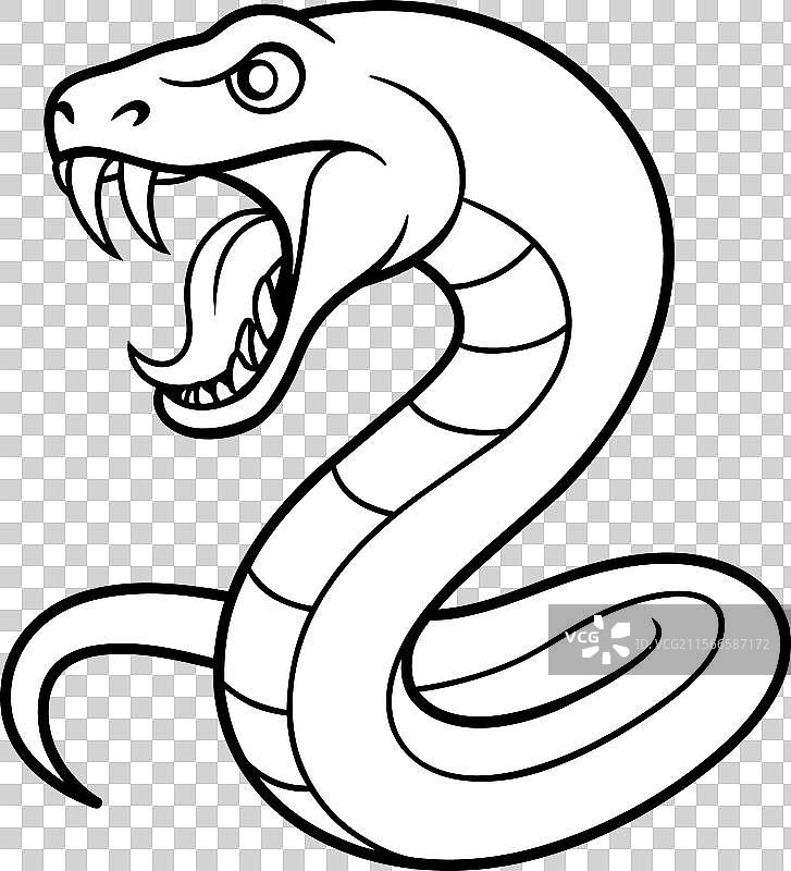 蟒蛇尖叫图标图片素材