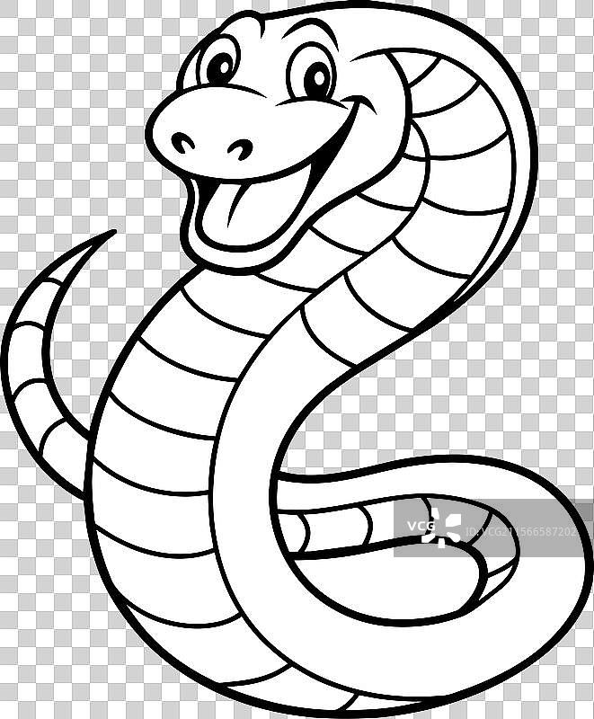 巨蟒蛇站立图标图片素材