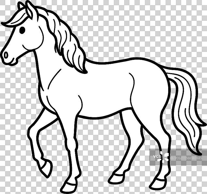 安达卢西亚马看起来像个图标图片素材