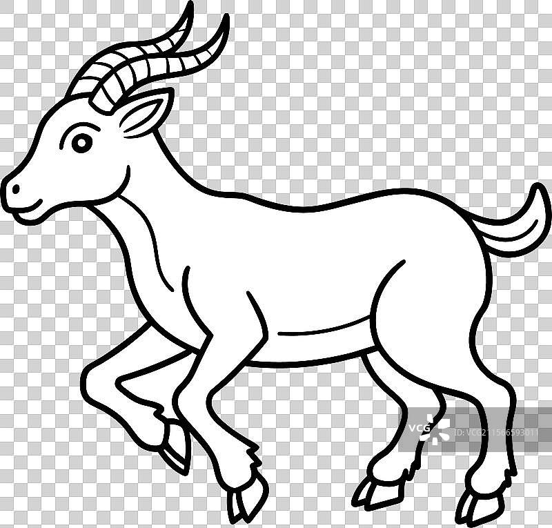 安诺亚山羊休息图标图片素材