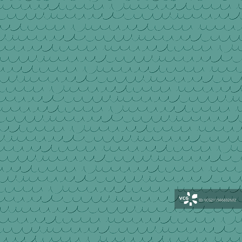 无缝图案，手绘波浪线图片素材