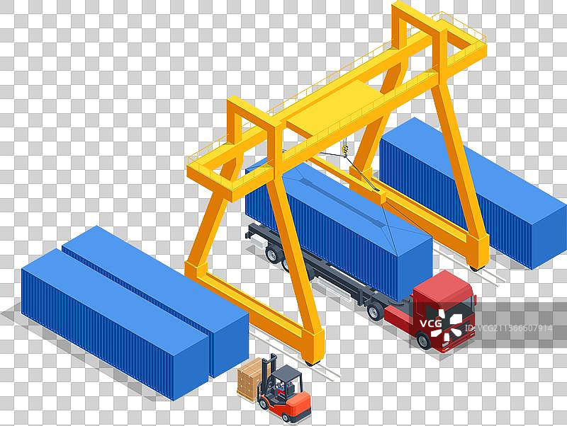 等距订单跟踪全球物流船舶图片素材