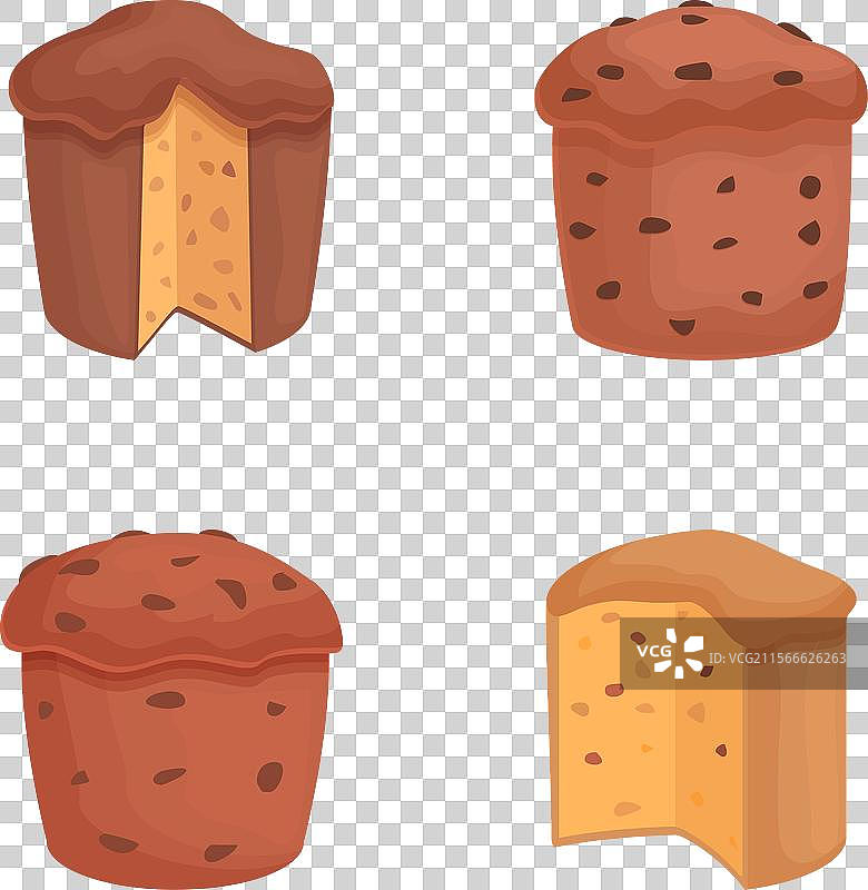 各种卡通松饼和磅蛋糕图片素材