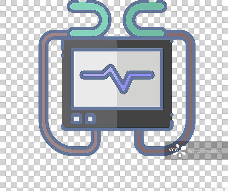 与紧急情况相关的除颤器图标图片素材