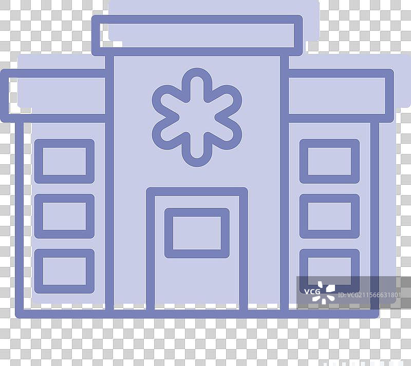 与紧急符号相关的医院图标两个图片素材