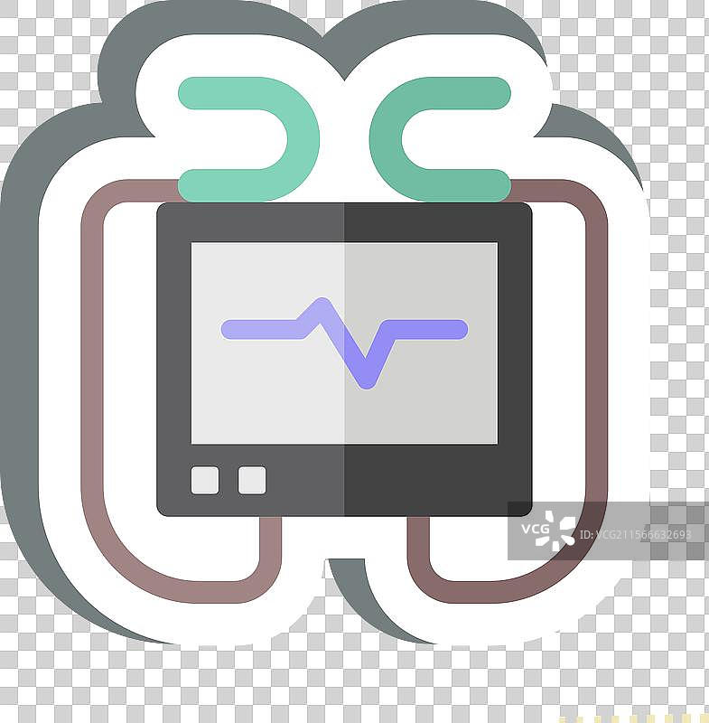 与除颤器机器相关的贴纸图片素材