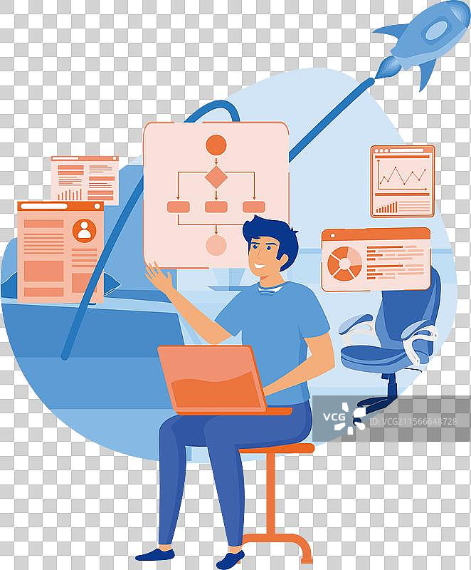 商务办公室工作人员正在学习图片素材