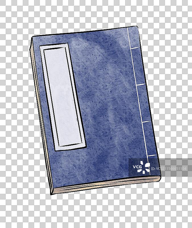 中国古代书籍古书教育手绘插画元素图片素材