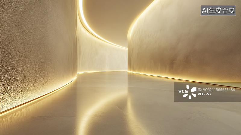 【AI数字艺术】抽象现代建筑室内设计图片素材