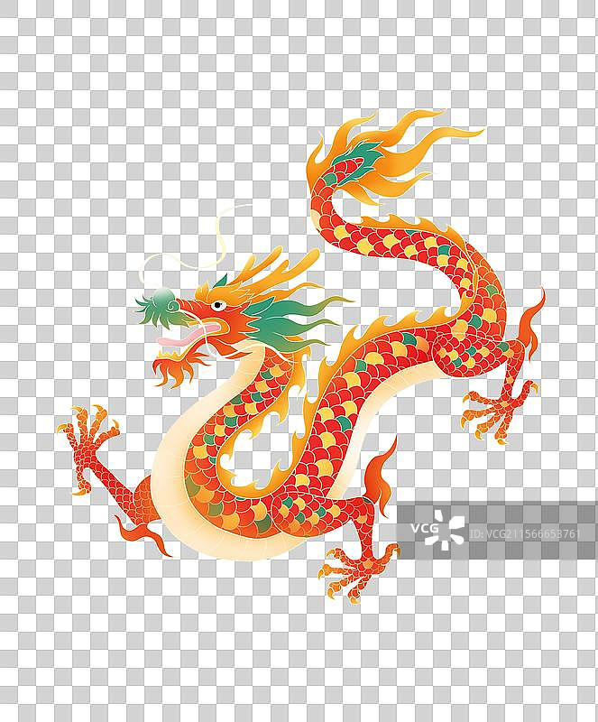 国风手绘龙免抠元素图片素材