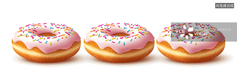 【AI数字艺术】甜甜圈、甜点图片素材