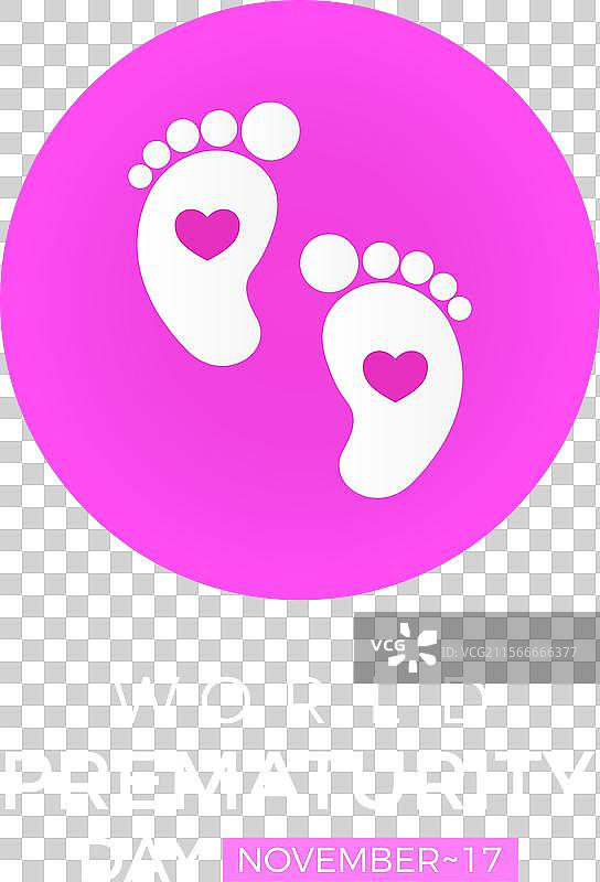 九月的世界早产儿日健康护理图片素材