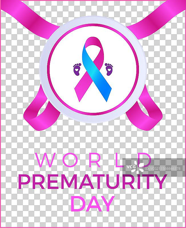 九月的世界早产日与医疗保健图片素材