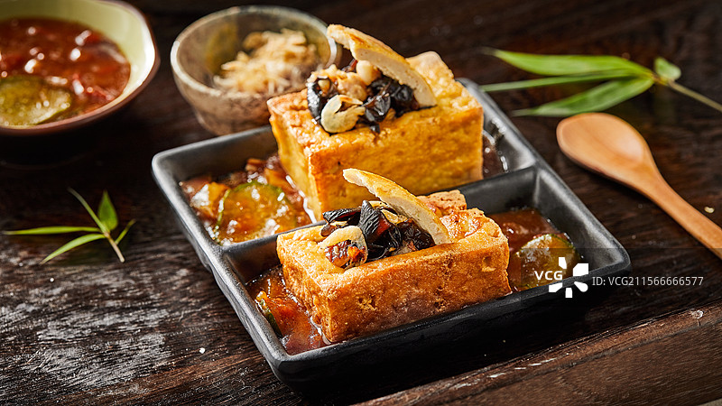 中餐美食家常菜 淄博豆腐箱图片素材