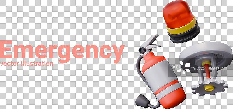 火灾应急物品套件图片素材