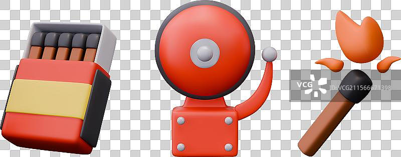 火柴盒、火声、警报、点燃的火柴图片素材