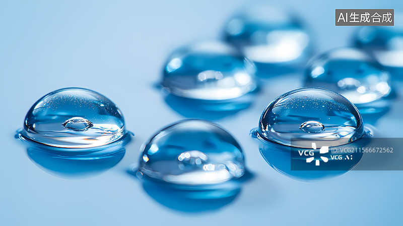 【AI数字艺术】水滴的光影图片素材