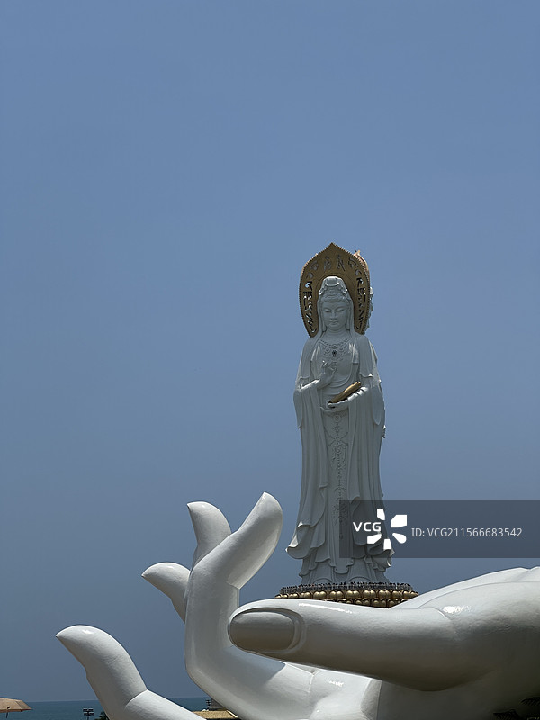 三亚南海观音南山寺图片素材