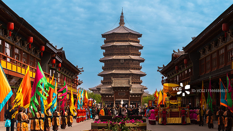 山西朔州应县木塔图片素材