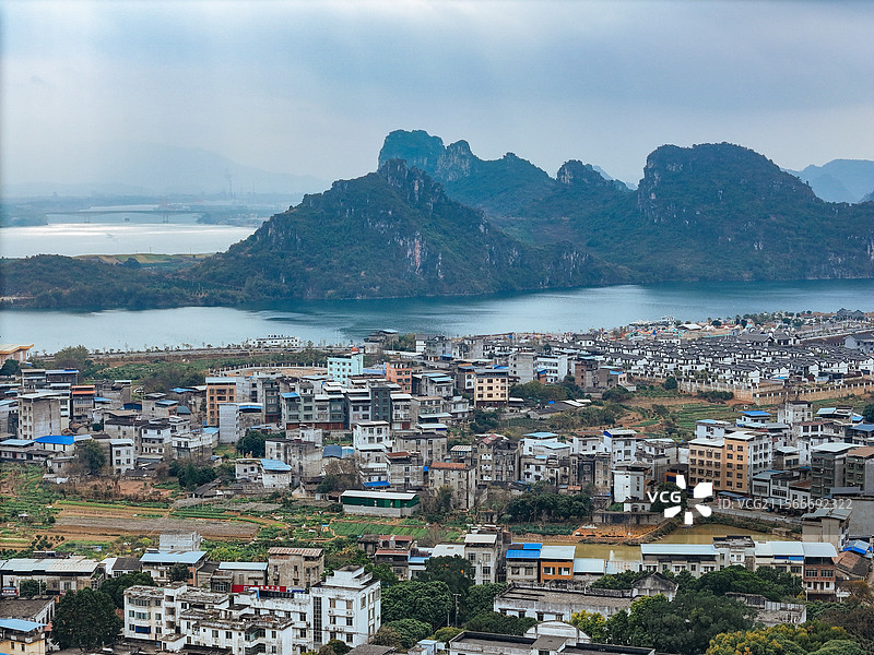 武宣县 武北村 太平路 黔江 吐番大山图片素材