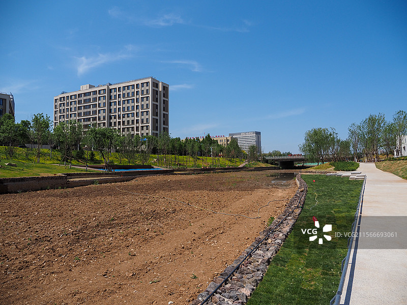 城市新区的生态修复图片素材
