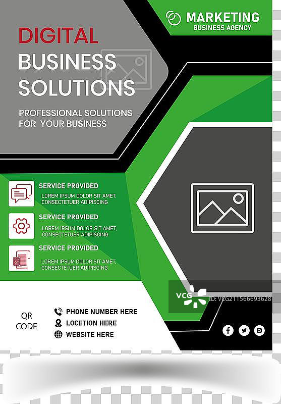 企业商务宣传单设计模板图片素材