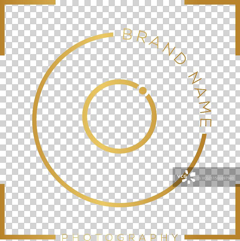 字母“O”的摄影与相机短标志设计图片素材