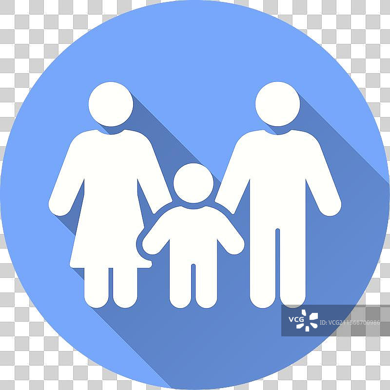 家庭图标扁平设计，带有长阴影图片素材