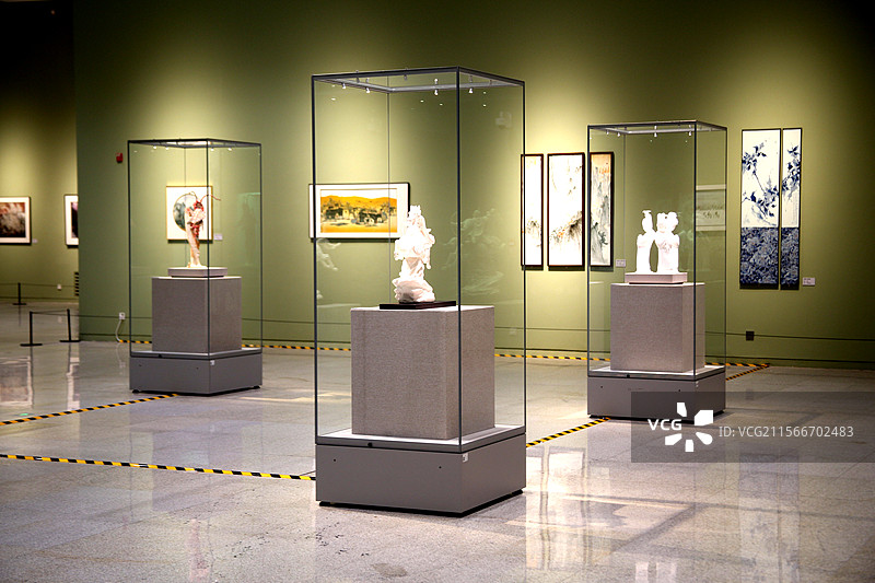 博物馆里的陈列图片素材