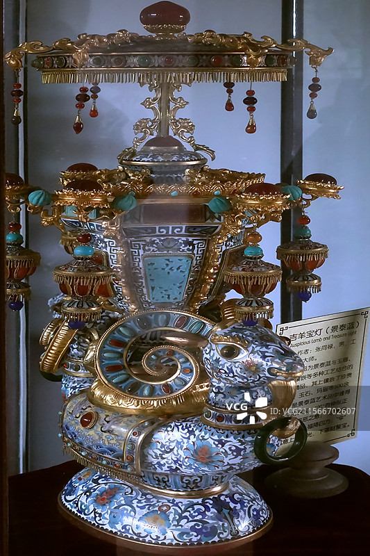 山东威海 刘公岛 英租博物馆 吉羊宝灯图片素材