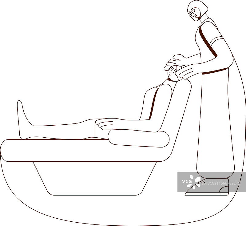 面部按摩轮廓图绘制图片素材