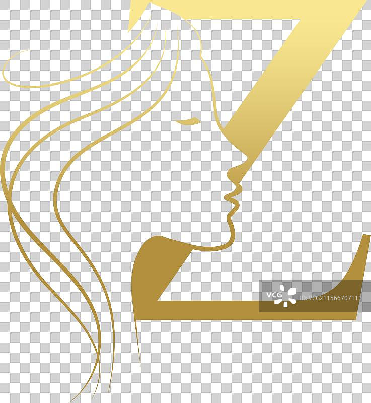 Z字母美容面孔发型沙龙标志设计图片素材