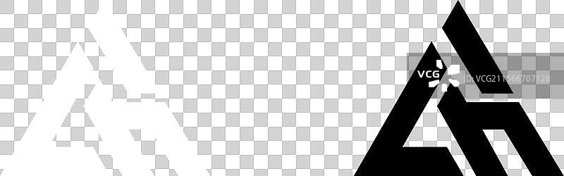 字母AH的标志设计模板图片素材