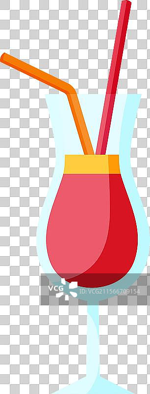 装饰有两个的都市鸡尾酒杯图片素材