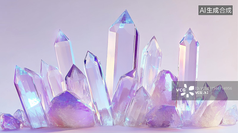 【AI数字艺术】钻石水晶华贵珠宝天然宝石彩色美丽图片素材