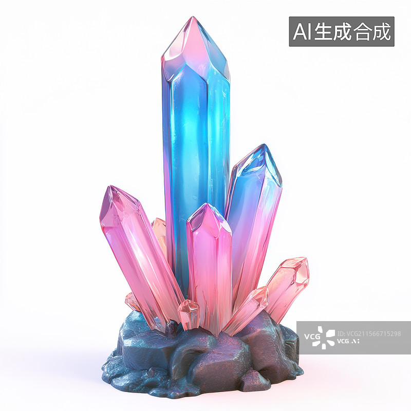【AI数字艺术】钻石水晶华贵珠宝天然宝石彩色美丽图片素材