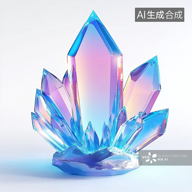 【AI数字艺术】钻石水晶华贵珠宝天然宝石彩色美丽图片素材