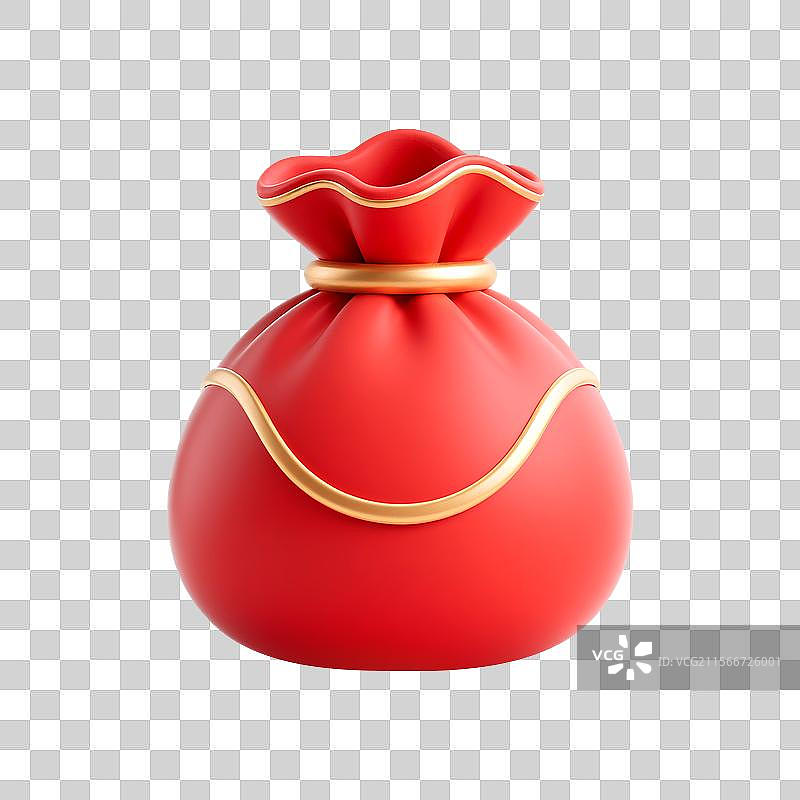 3D钱袋红包图片素材