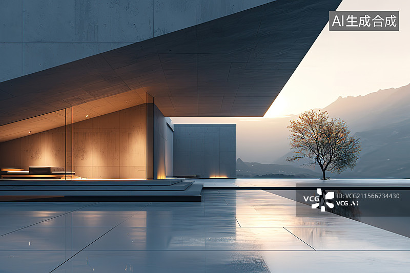 【AI数字艺术】建筑背景图片素材