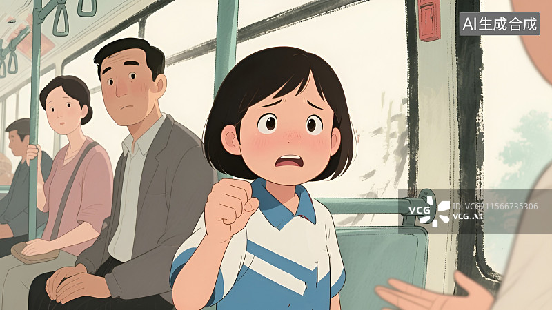 【AI数字艺术】预防性骚扰 小婷的呼救图片素材