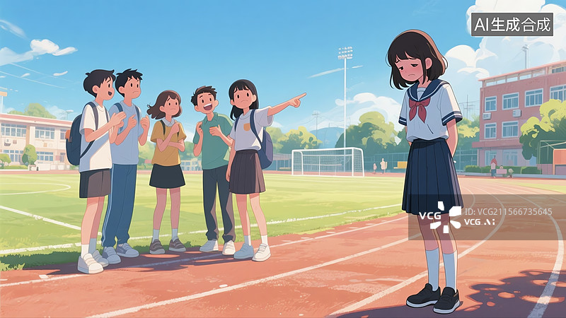 【AI数字艺术】遇到排挤要勇敢 被排挤的铮铮图片素材