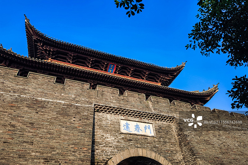 江西赣州，赣州古城门之建春门图片素材