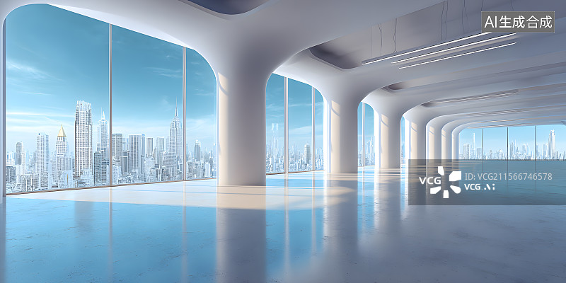 【AI数字艺术】现代办公空间图片素材