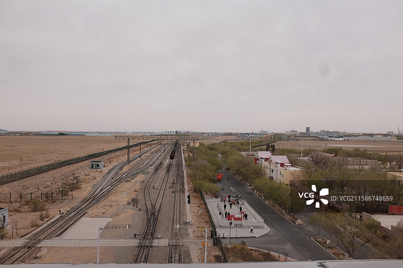 二连浩特国门景区图片素材