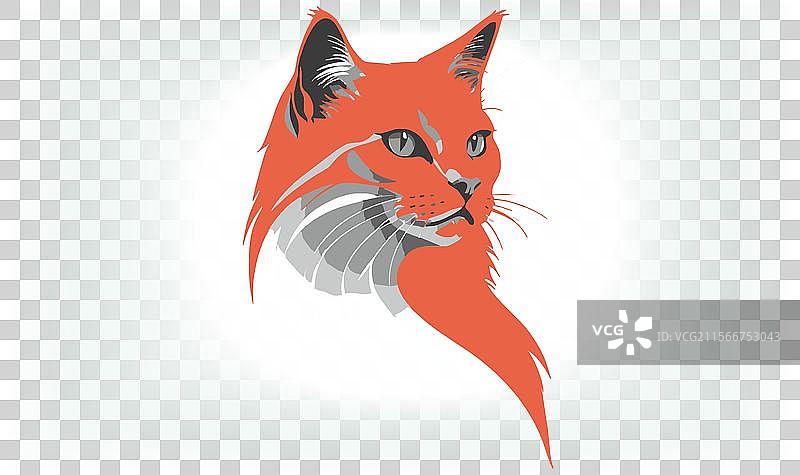 猫的剪影图标和标志，适合所有猫爱好者图片素材