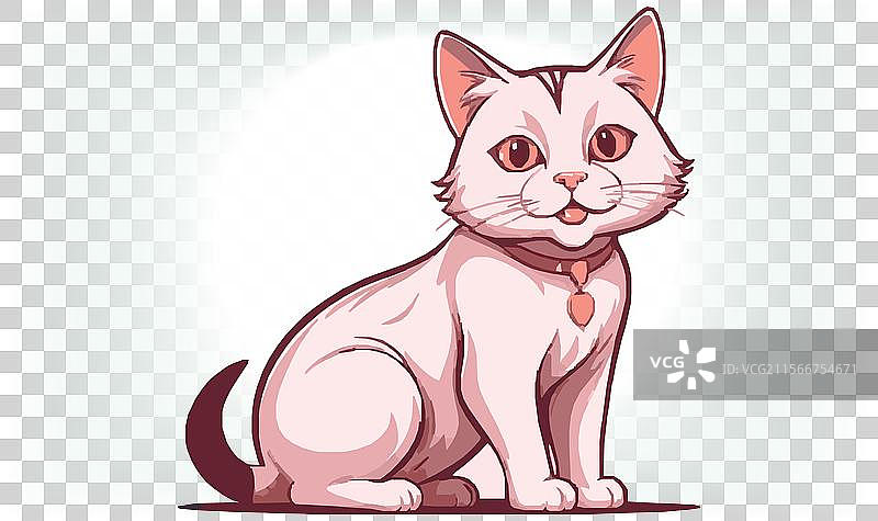 猫的剪影图标和标志，适合所有猫爱好者图片素材