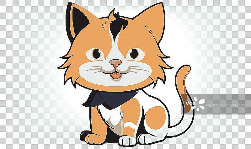 猫的剪影图标和标志，适合所有猫爱好者图片素材