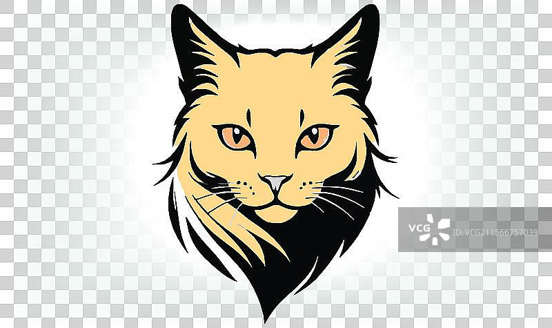 猫的剪影图标和标志，适合所有猫爱好者图片素材