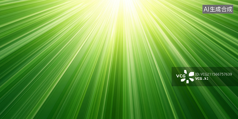 【AI数字艺术】绿色光芒背景图片素材